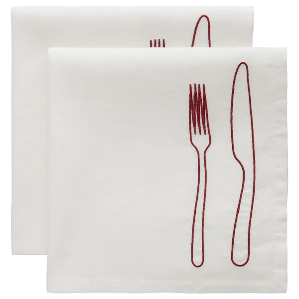 La Tavola Serviet 45x45 cm 2-pak Bourgogne
