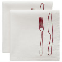 La Tavola Serviet 45x45 cm 2-pak Bourgogne