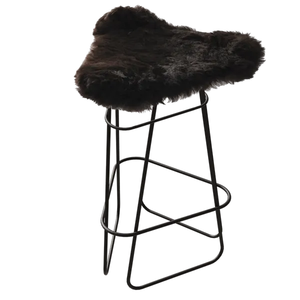 Iceland Barstol 65 cm Sort / Shorn Black
