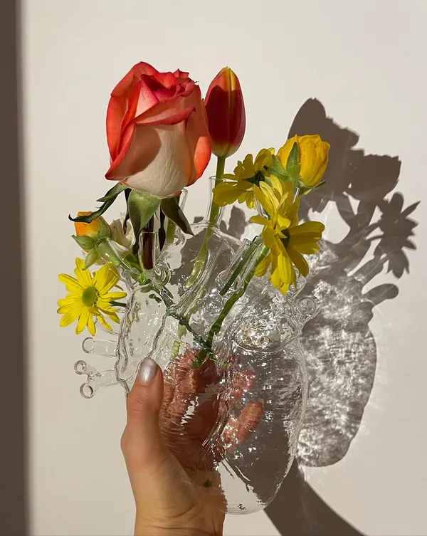 Love In Bloom Vase Hvit