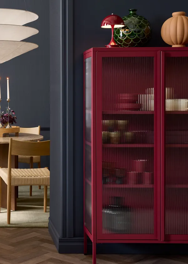 Store Skåp 90x180 cm Bordeaux