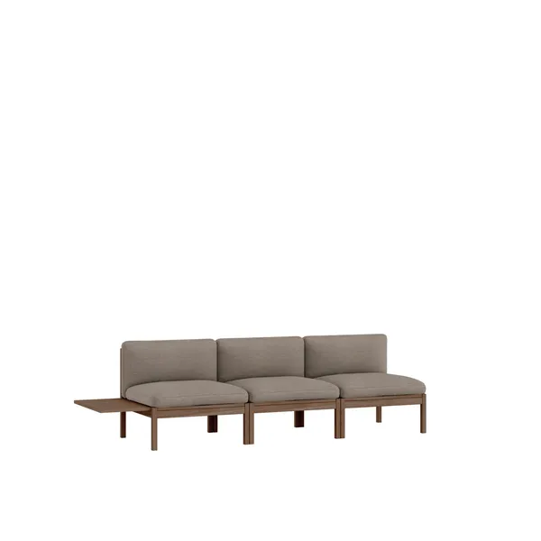Modular 3-Seters Sofa Med Sidebord Røkt Eik/Autumn 331