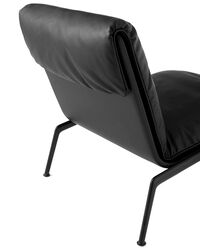Muno LN18 Lounge-Tuoli Warm Black / Musta Nahka