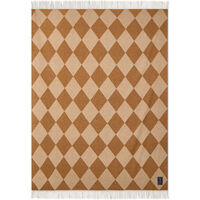 Argyle Plaid 130x170 cm Fudge / Hvid
