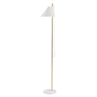 Yuh Gulvlampe Messing/Hvit