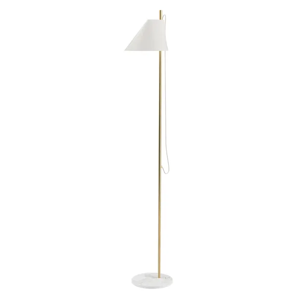 Yuh Gulvlampe Messing/Hvit
