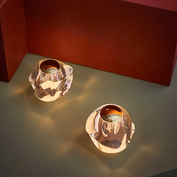 Ice Ball Bordlampe Guld