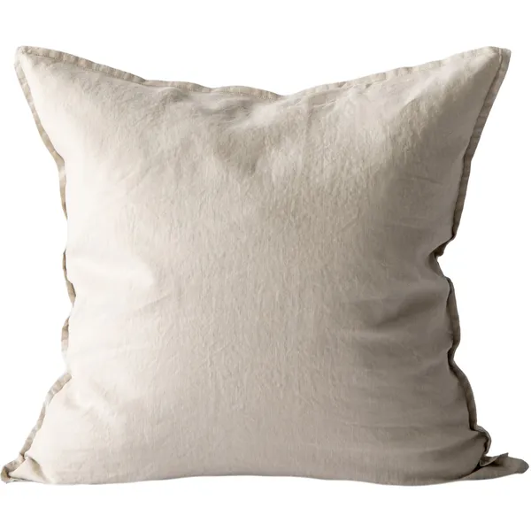 Linen Pudebetræk 50x50 cm Varm Gråt