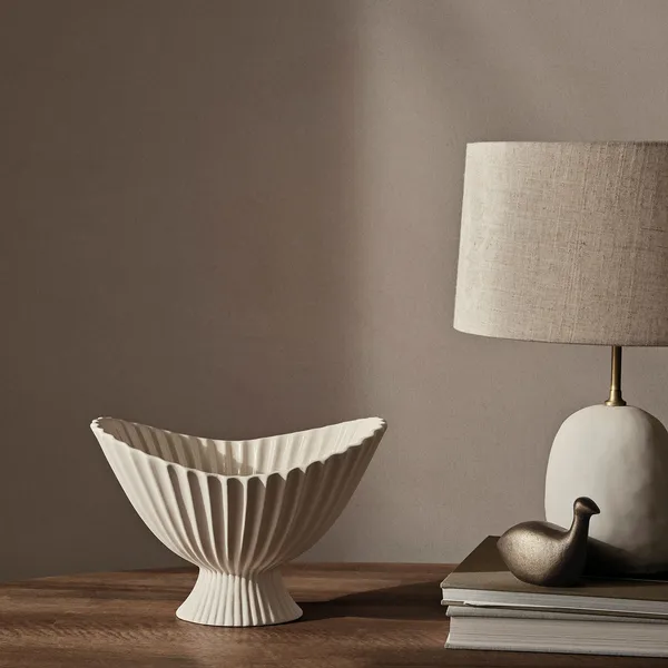 Fountain Centrepiece Kulho 28 cm Luonnonvalkoinen