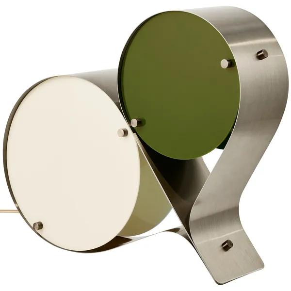 Coppia Bordlampe Ivory / Olivengrøn