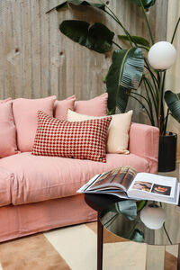 Klädsel Till Le Grand Air 4-sitssoffa Linne Tender Blush