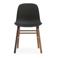 Form Stol Hvid/Valnød