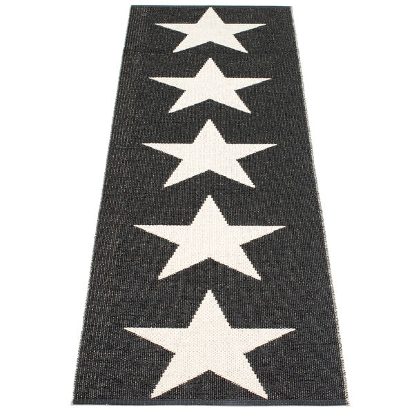Viggo One Gulvtæppe 70x350 cm Black/Vanilla