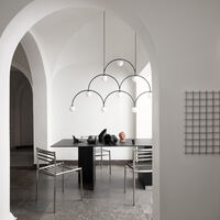 Bounce 169 Taklampe Sort/Opalglass