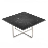Ninety Sohvapöytä 60x60x30 cm Marquina/Teräs