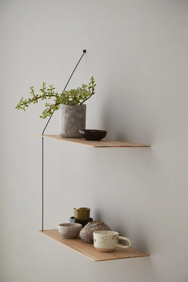 STEDGE Hylle 80cm White Pigmented Oak