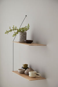 STEDGE Hylle 80cm White Pigmented Oak
