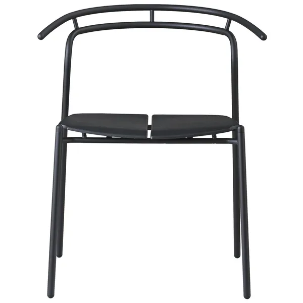Novo Dining Chair Black/Black L539xW625xH746CM
