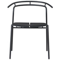 Novo Dining Chair Black/Black L539xW625xH746CM