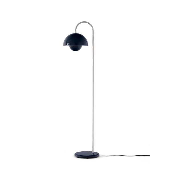 Flowerpot VP12 Gulvlampe Steel Blue