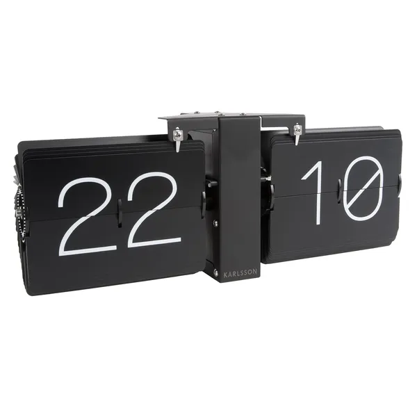 No Case Flip Wall/Table Clock Black
