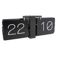 No Case Flip Wall/Table Clock Black