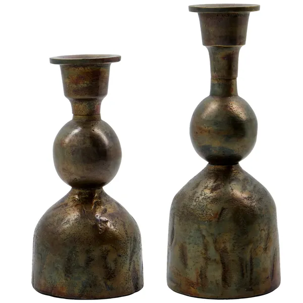 Cast Lysestake Antique Brass