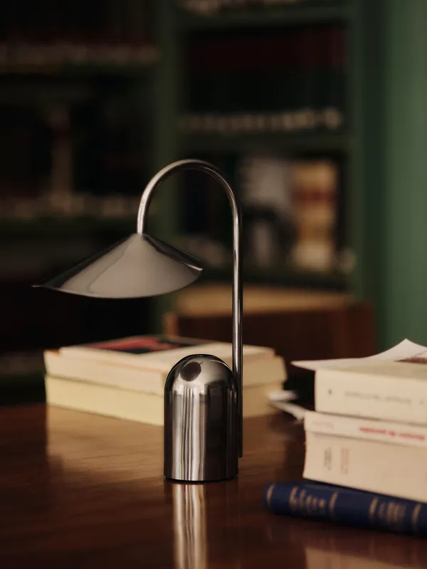 Arum Portabel Lampe Rustfritt Stål