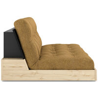 Base Sofa Bed Black Night / Golden Ochre