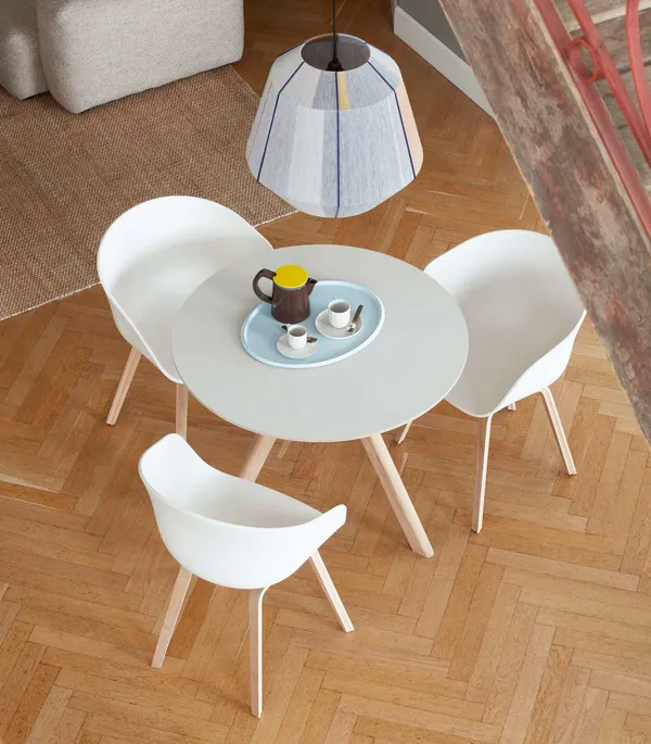 CPH 20 2.0 Bord Ø90 cm Vattenbaserad lackad Ek / Off-white