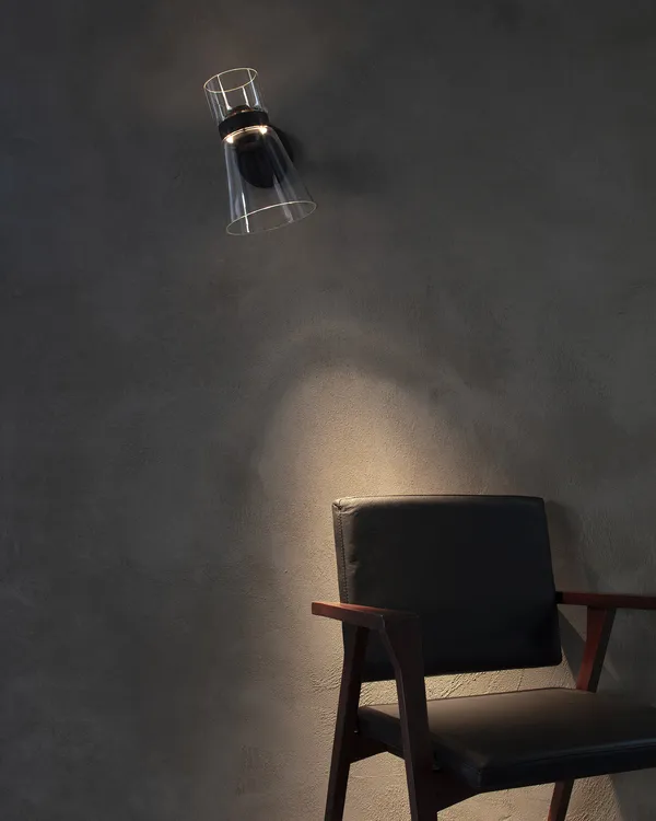 Nocturne Vägglampa Cone Svart