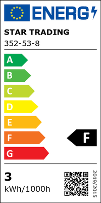 Glob Ljuskälla E27 LED 2600K 95 mm 28W Svart