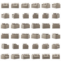 Le Grand Air Love Seat Hør Savage Linen