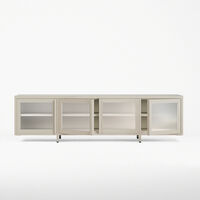 Store Mediebænk 180 cm Pebble Grey