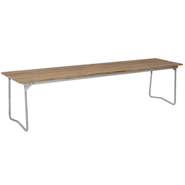 Bænk 9 170 cm Ubehandlet Eg / Varmgalvaniseret Stål