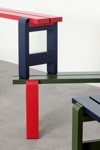 Weekday Benk 23x111 cm Olive/Steel Blue