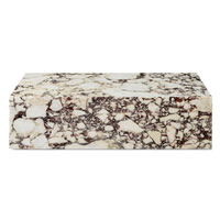 Plinth Low Soffbord 100x60 cm Calacatta Viola Marmor
