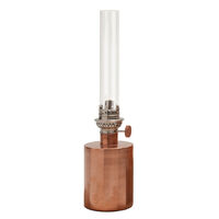 Patina Olielampe Lille Kobber/Klar Glas