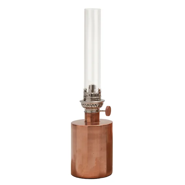 Patina Olielampe Lille Kobber/Klar Glas