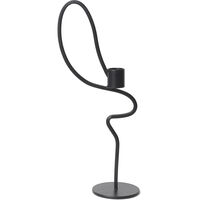 Valse Ljusstake Svart 28 cm