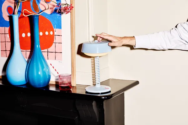 Bellboy Portable Table Lamp Jet Blue