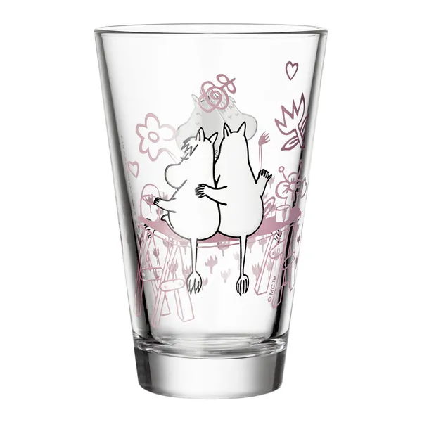 Moomin Glas 2-pack Kärlek 30