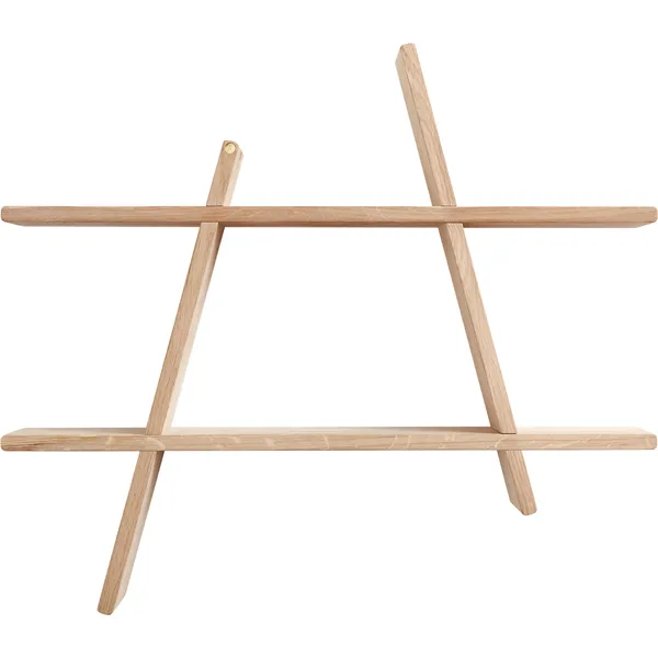 A-Shelf Vägghylla L Mörkbetsad Ask