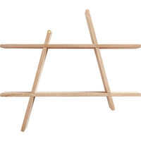 A-Shelf Vägghylla L Mörkbetsad Ask