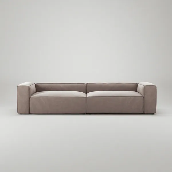 Grand 4-Sitssoffa Sammet Dusk Beige
