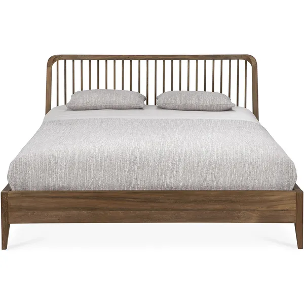 Spindle Sängstomme Teak 160x200 cm
