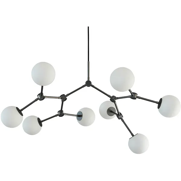 Drop Bulp Mini Lysekrone Grå