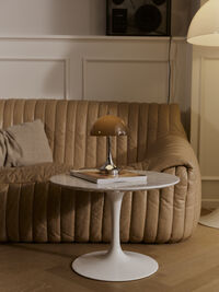 Panthella 160 Bordlampe Bærbar V3 Original Opal Brown