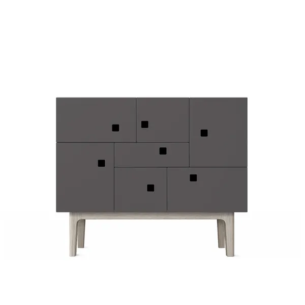 Peep C1 Sideboard Slate Grey/white oak