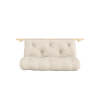 Hooked Madrass Med Beslag 135x200 cm Raw / Beige